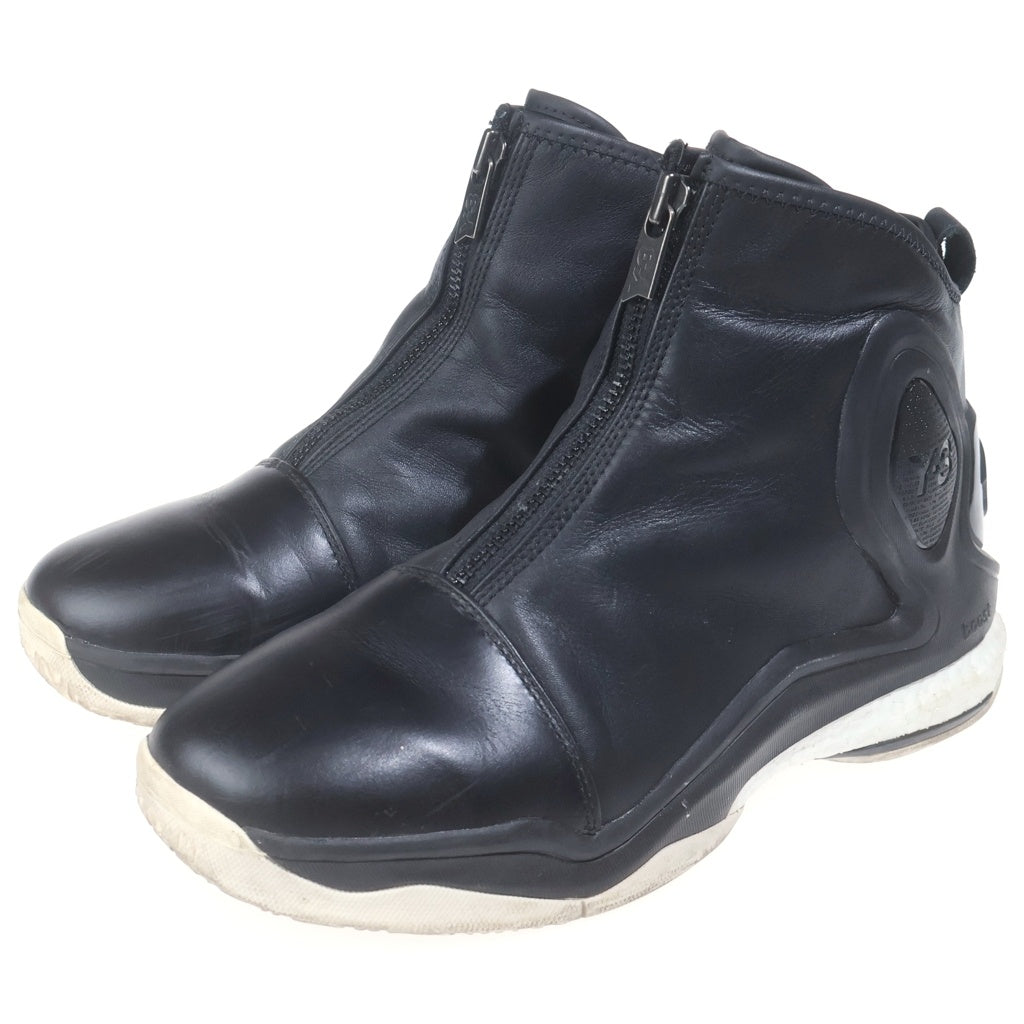 Y-3(ワイスリー) D-ROSE 5 D96332 フロントジップ ハイカットスニーカー ブラック US9/27cm
