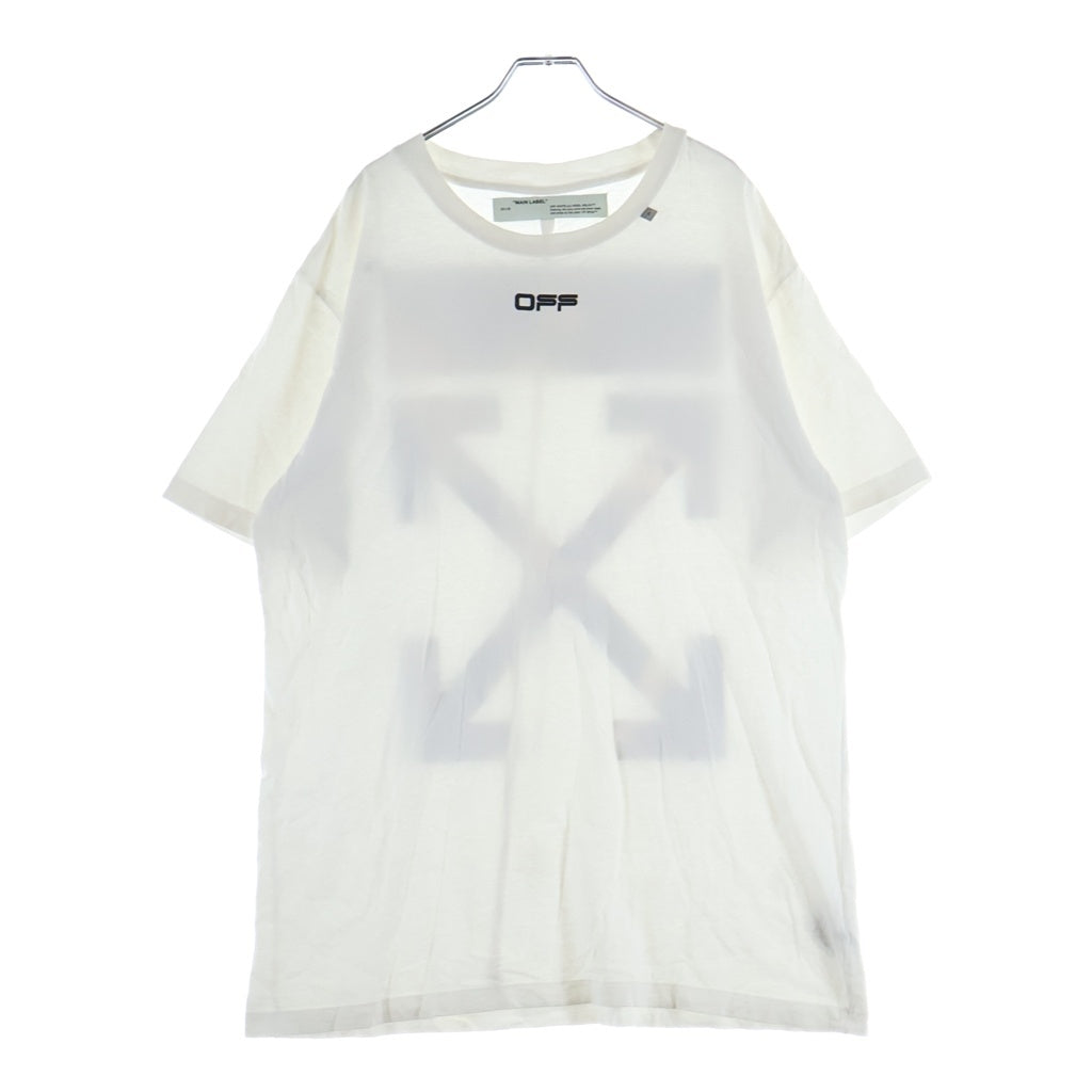OFF-WHITE(オフホワイト) 20SS CARAVAGGIO ARROW S/S TEE バックアロープリント クルーネック半袖Tシャツ カットソー ホワイト OMAA027S20185004