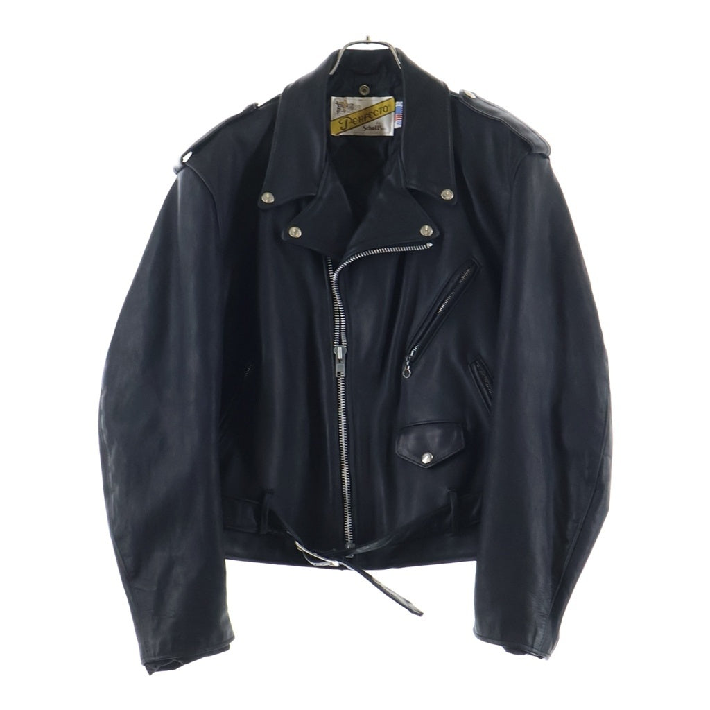 SCHOTT(ショット) 80-90S VINTAGE 618 PERFECTO ダブル ライダース レザー ジャケット ブラック