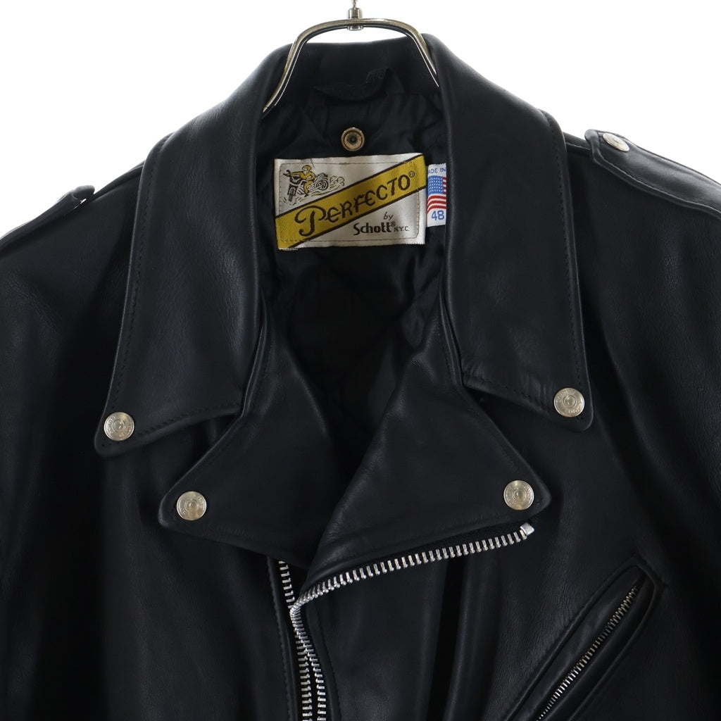 SCHOTT(ショット) 80-90S VINTAGE 618 PERFECTO ダブル ライダース レザー ジャケット ブラック