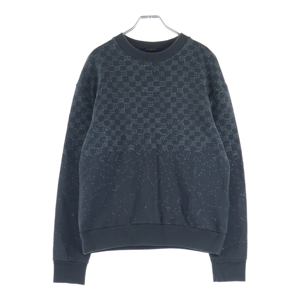 LOUIS VUITTON ルイヴィトン 22SS ダミエ スプレッド プリントプルオーバー スウェット グレー IHN HNY11W LOUIS VUITTON(ルイヴィトン) 22SS ダミエ スプレッド プリントプル