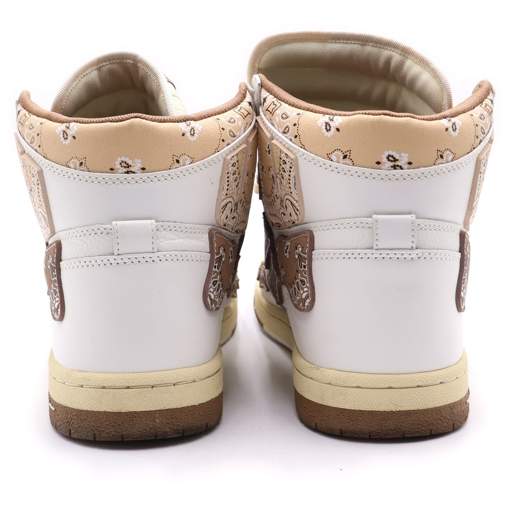 AMIRI(アミリ) Bandana Skel Top Hi PF22MFS032-126 バンダナ スケル トップ ハイ ハイカットスニーカー シューズ ホワイト/ブラウン US10/28.0cm
