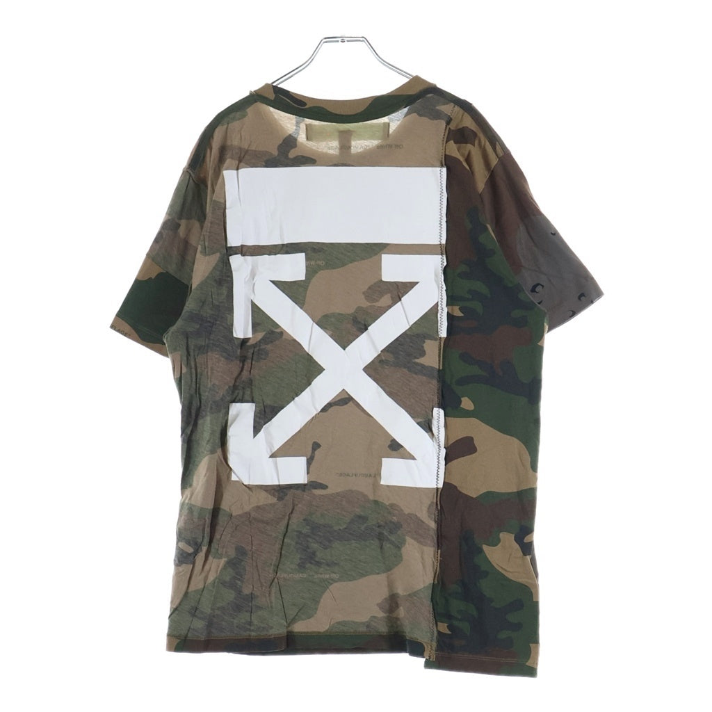 OFF-WHITE(オフホワイト) 18AW Reconstructed Camouflage リコンストラクテッド カモフラージュ 半袖Tシャツ カットソー カモ