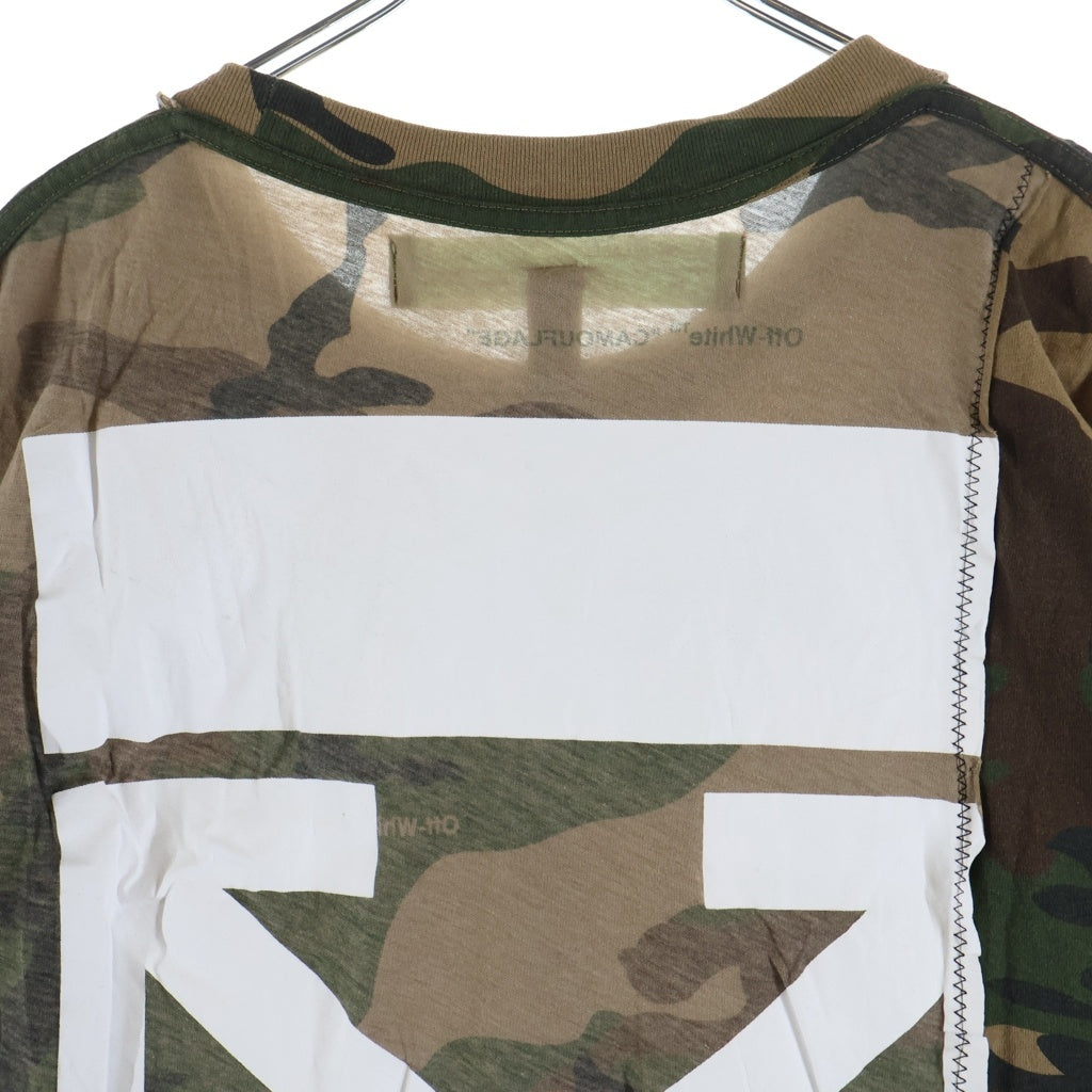 OFF-WHITE(オフホワイト) 18AW Reconstructed Camouflage リコンストラクテッド カモフラージュ 半袖Tシャツ カットソー カモ