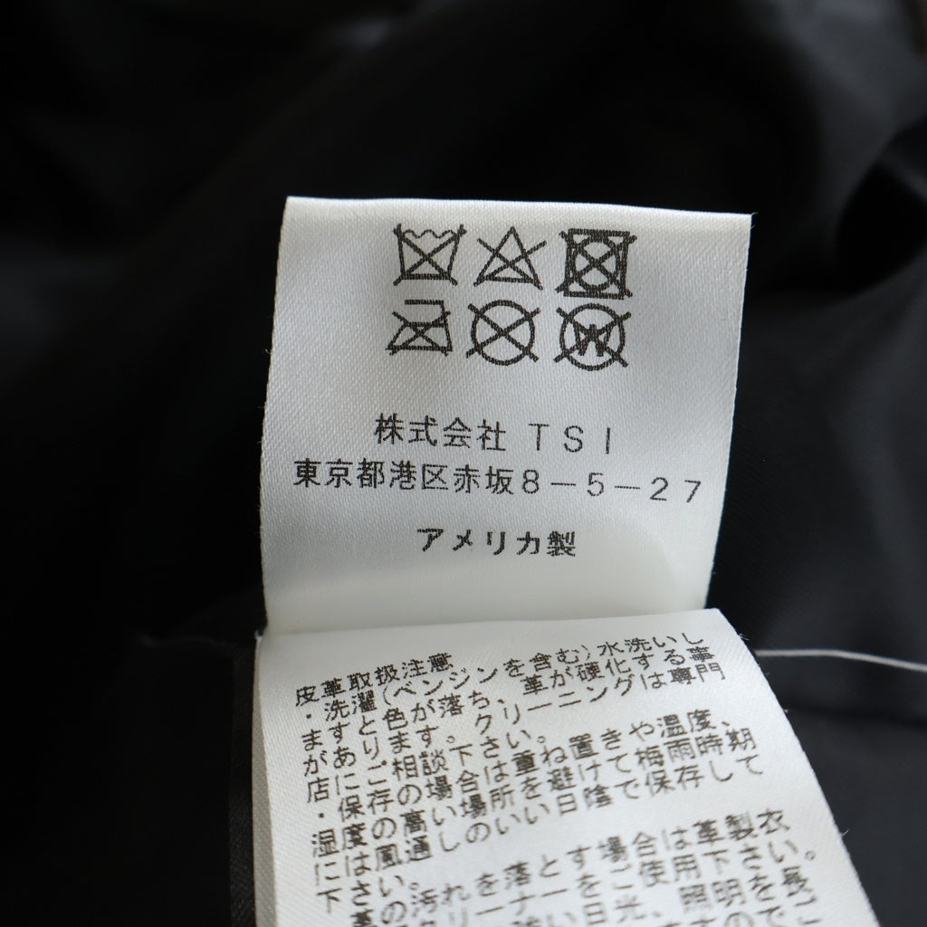 SCHOTT(ショット) 217US SHEEP ONESTAR シープ ワンスター ラムレザー ダブルライダースジャケット ブラック 7823950093