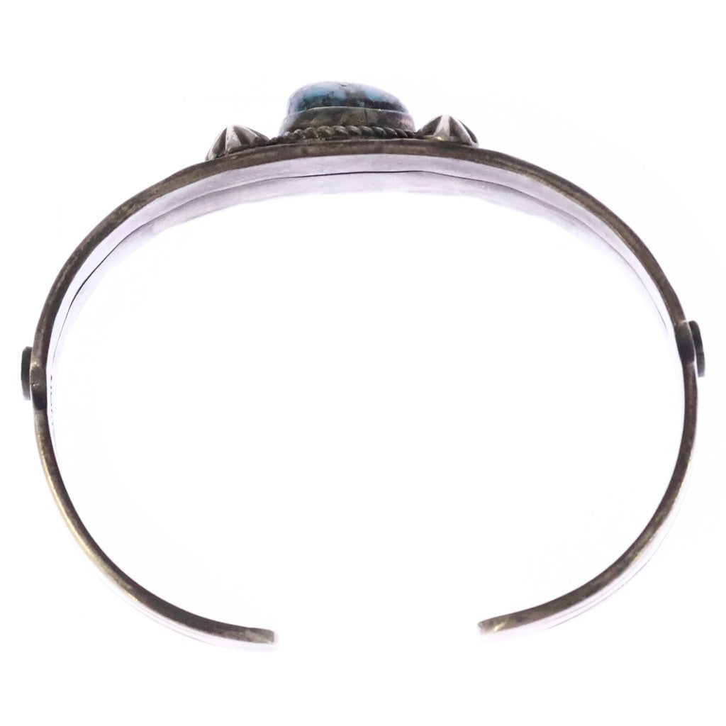 INDIAN JEWELRY(インディアンジュエリー) NAVAJO Andy Cadman ナバホ族 アンディ キャドマン作 ターコイズ ブレスレット バングル シルバー