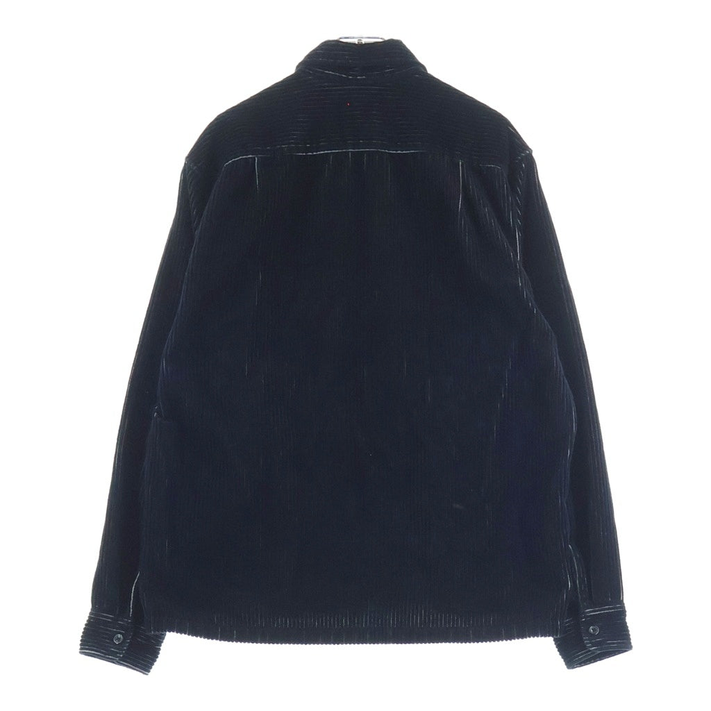 SUPREME(シュプリーム) 23SS 2-Tone Corduroy Zip Up Shirt ツートーン コーデュロイ ジップアップ 長袖シャツ ブラック