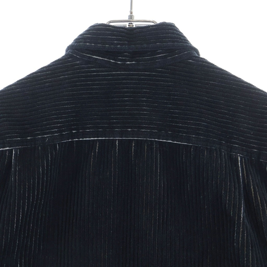 SUPREME(シュプリーム) 23SS 2-Tone Corduroy Zip Up Shirt ツートーン コーデュロイ ジップアップ 長袖シャツ ブラック