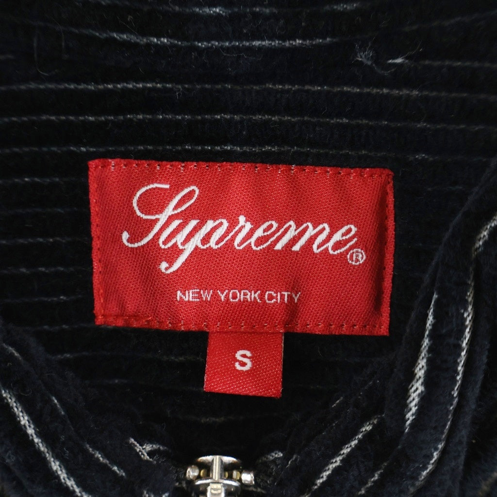 SUPREME(シュプリーム) 23SS 2-Tone Corduroy Zip Up Shirt ツートーン コーデュロイ ジップアップ 長袖シャツ ブラック