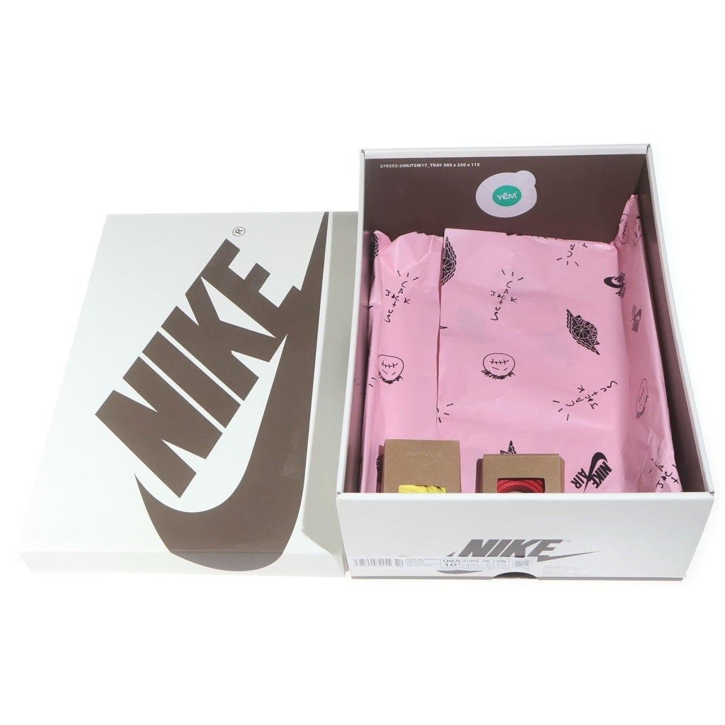 NIKE(ナイキ) ×TRAVIS SCOTT WMNS AIR JORDAN 1 RETRO LOW OG Canary ウィメンズ トラヴィススコット エアジョーダン1 ローカットスニーカー US10.5/27.5cm DZ4137-700 レディース
