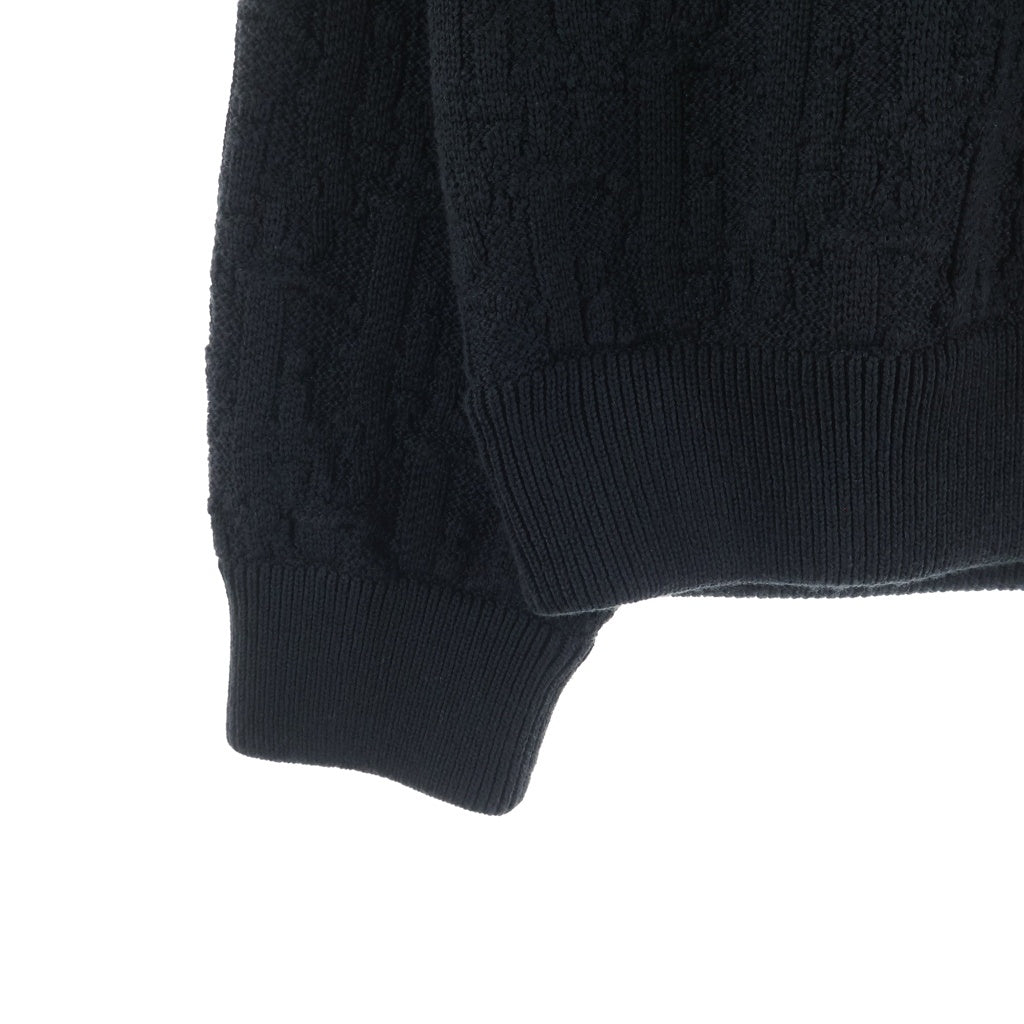 DIOR(ディオール) 25AW OBLIQUE SWEATER オブリーク 総柄 クルーネック ニット セーター ブラック 513M634A7003