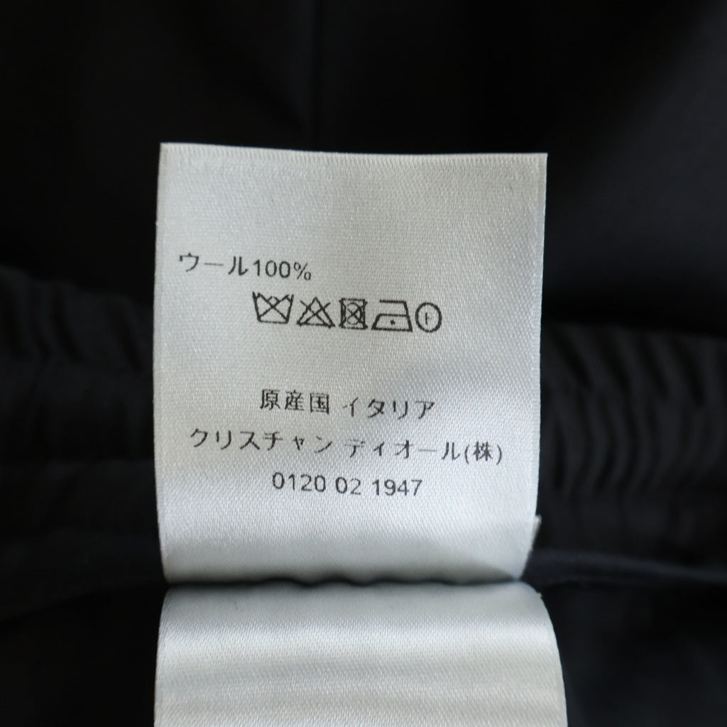 DIOR(ディオール) 21AW ジップアップ テーラード ウールパンツ ブラック 733C139E3226