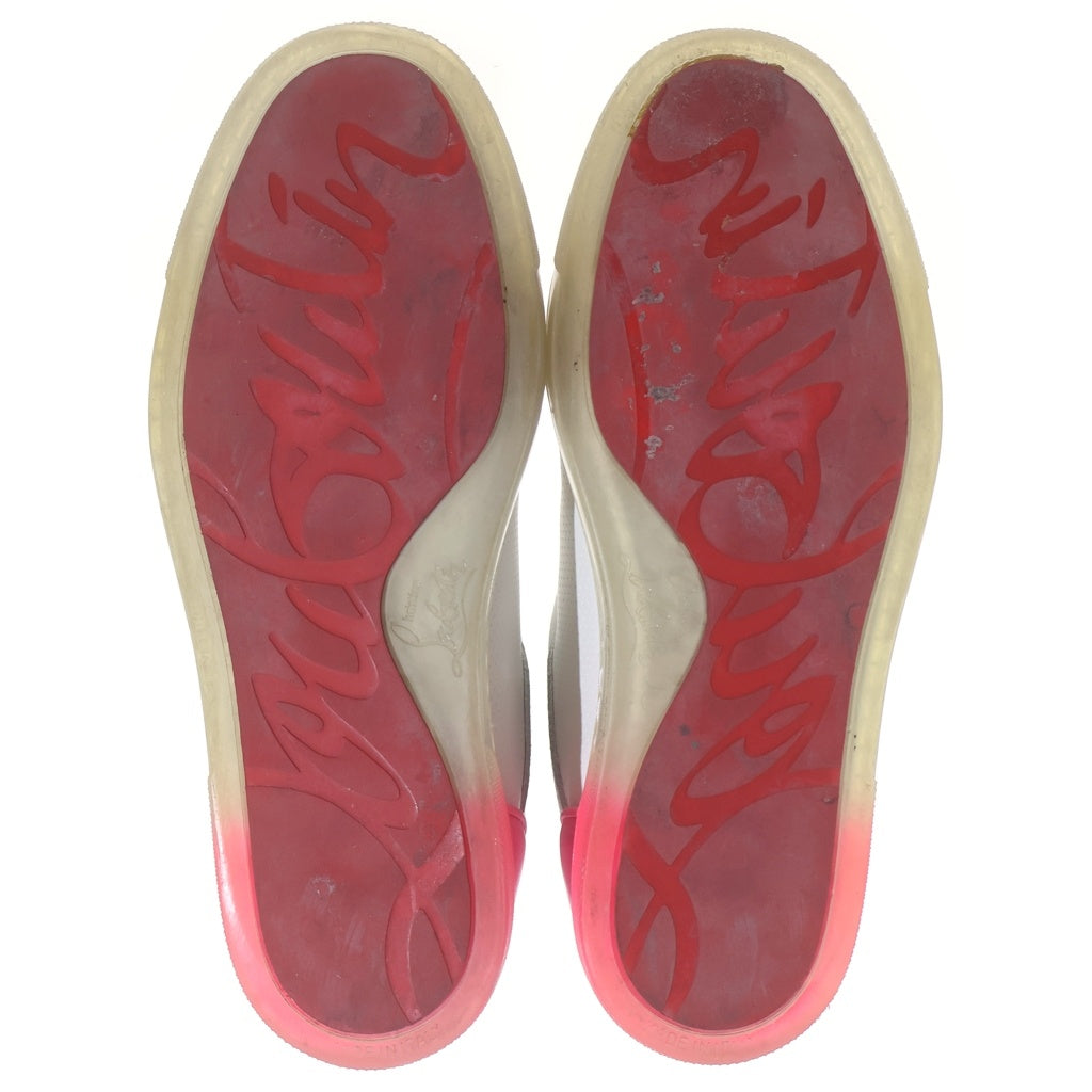 CHRISTIAN LOUBOUTIN(クリスチャンルブタン) Fun Vieira ファン ヴィエイラ レザー ローカットスニーカー シューズ レディース ホワイト/ピンク