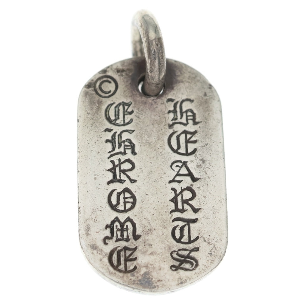 CHROME HEARTS(クロムハーツ) RAISED DOGTAG レイズドドッグタグ NYC限定 ネックレストップ シルバー