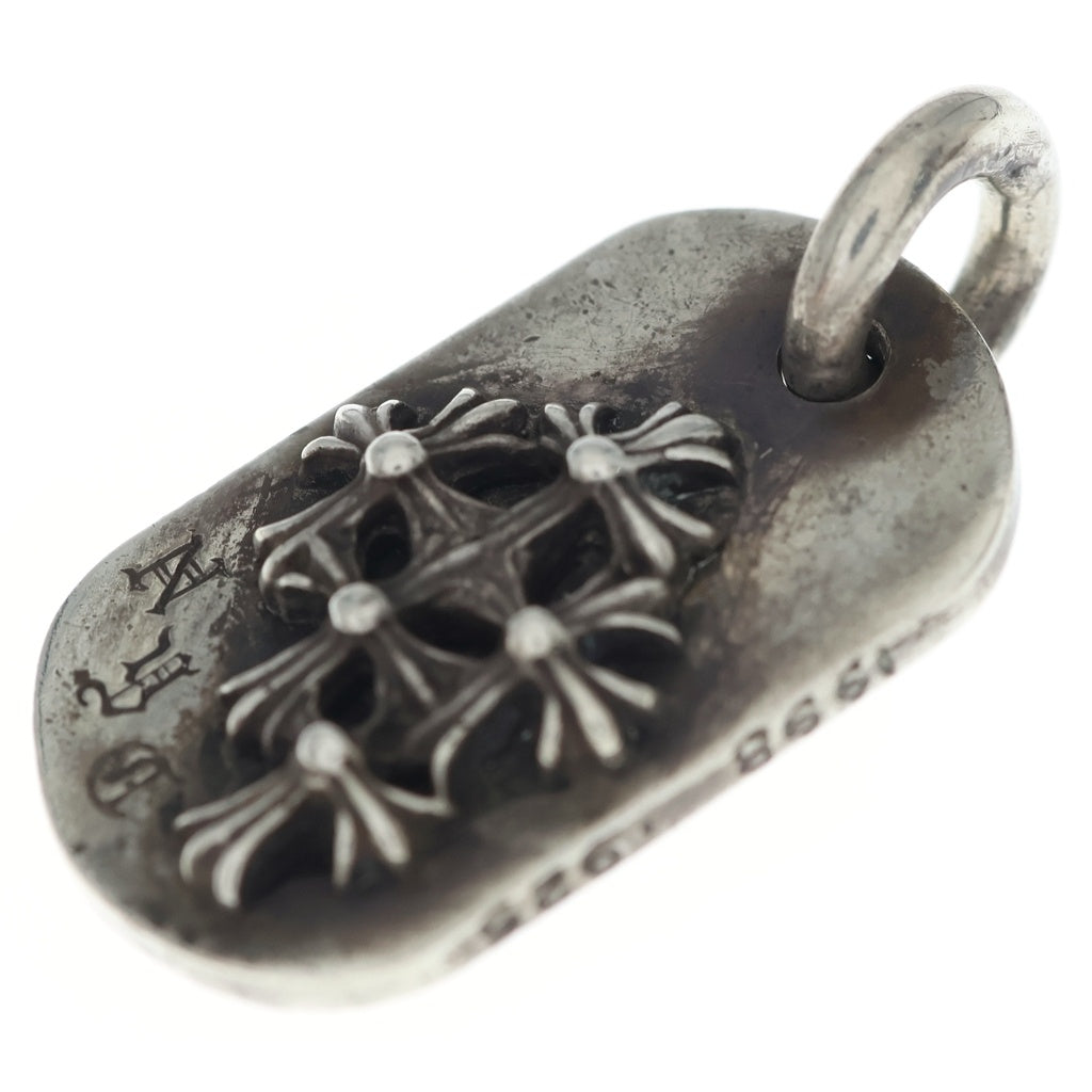 CHROME HEARTS(クロムハーツ) RAISED DOGTAG レイズドドッグタグ NYC限定 ネックレストップ シルバー