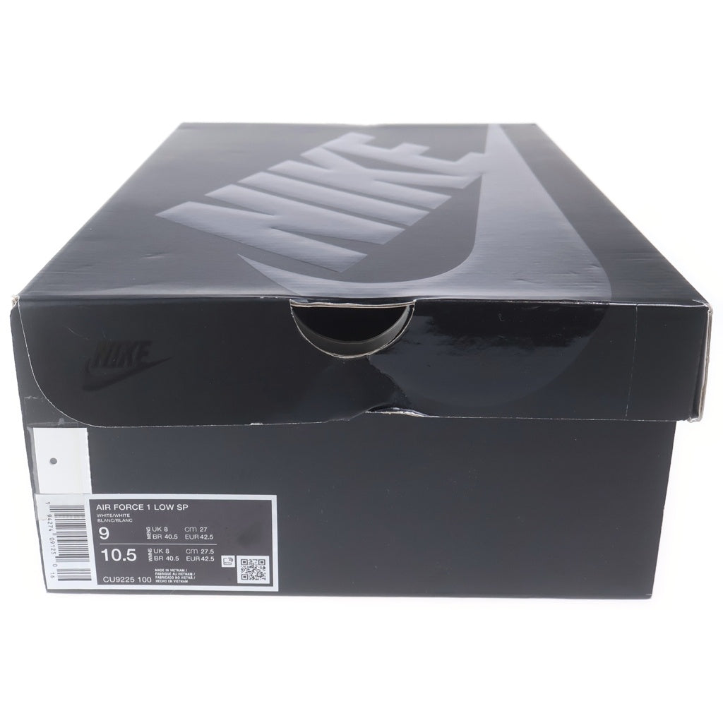 NIKE(ナイキ) ×SUPREME AIR FORCE 1 LOW SP シュプリーム エアフォース 1 レザーローカットスニーカー ホワイト US9/27.0cm CU9225-100
