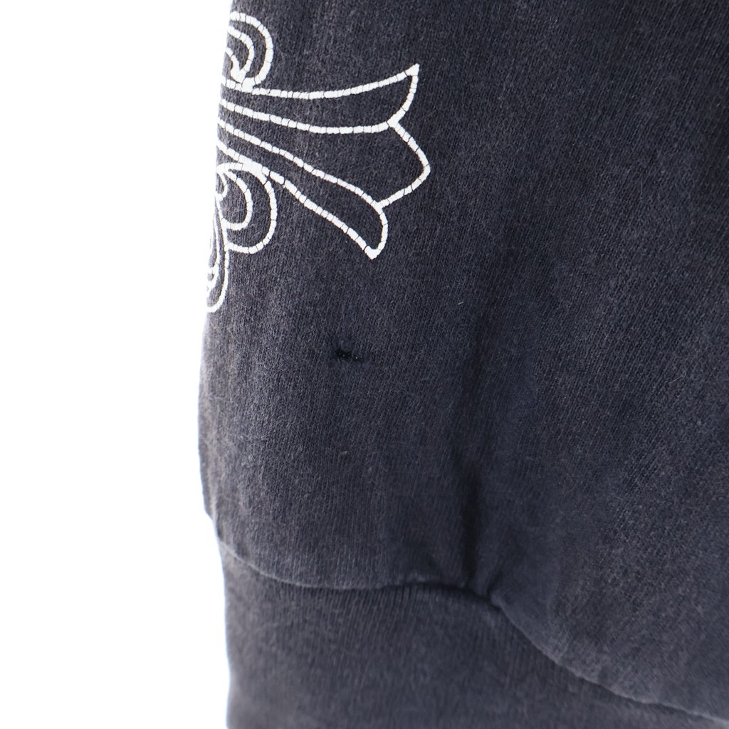 CHROME HEARTS(クロムハーツ) OLD オールド ヴァインダガー ムネポケットプリント クルーネック 長袖Tシャツ ブラック