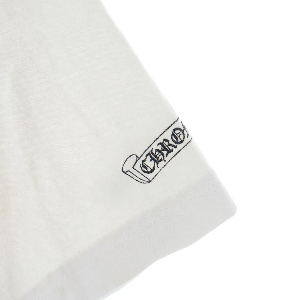 CHROME HEARTS(クロムハーツ) OLD BACK CROSS オールド バッククロスプリント 半袖Tシャツ ホワイト
