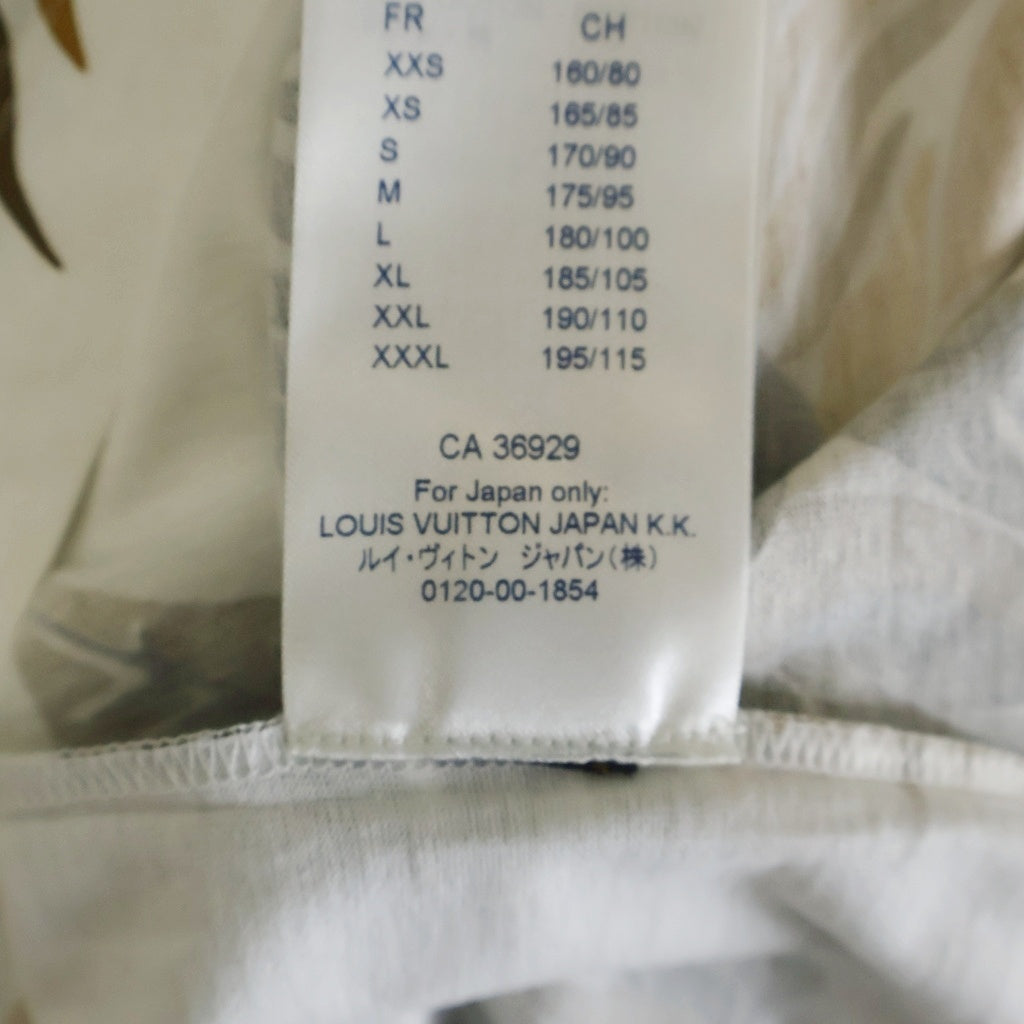 LOUIS VUITTON(ルイヴィトン) 18SS ボタニカル柄 クルーネック半袖Tシャツ カットソー ホワイト/ブルー RM181M FMB HEY02W