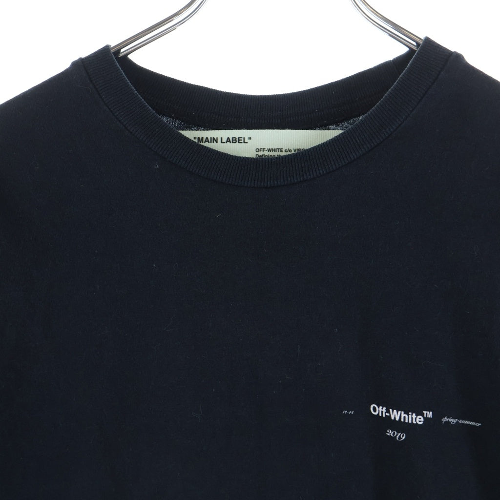 OFF-WHITE(オフホワイト) 19SS DIAG COLORED ARROWS L/S TEE ダイアグ カラード 長袖Tシャツ カットソー ブラック OMAB001R19185012