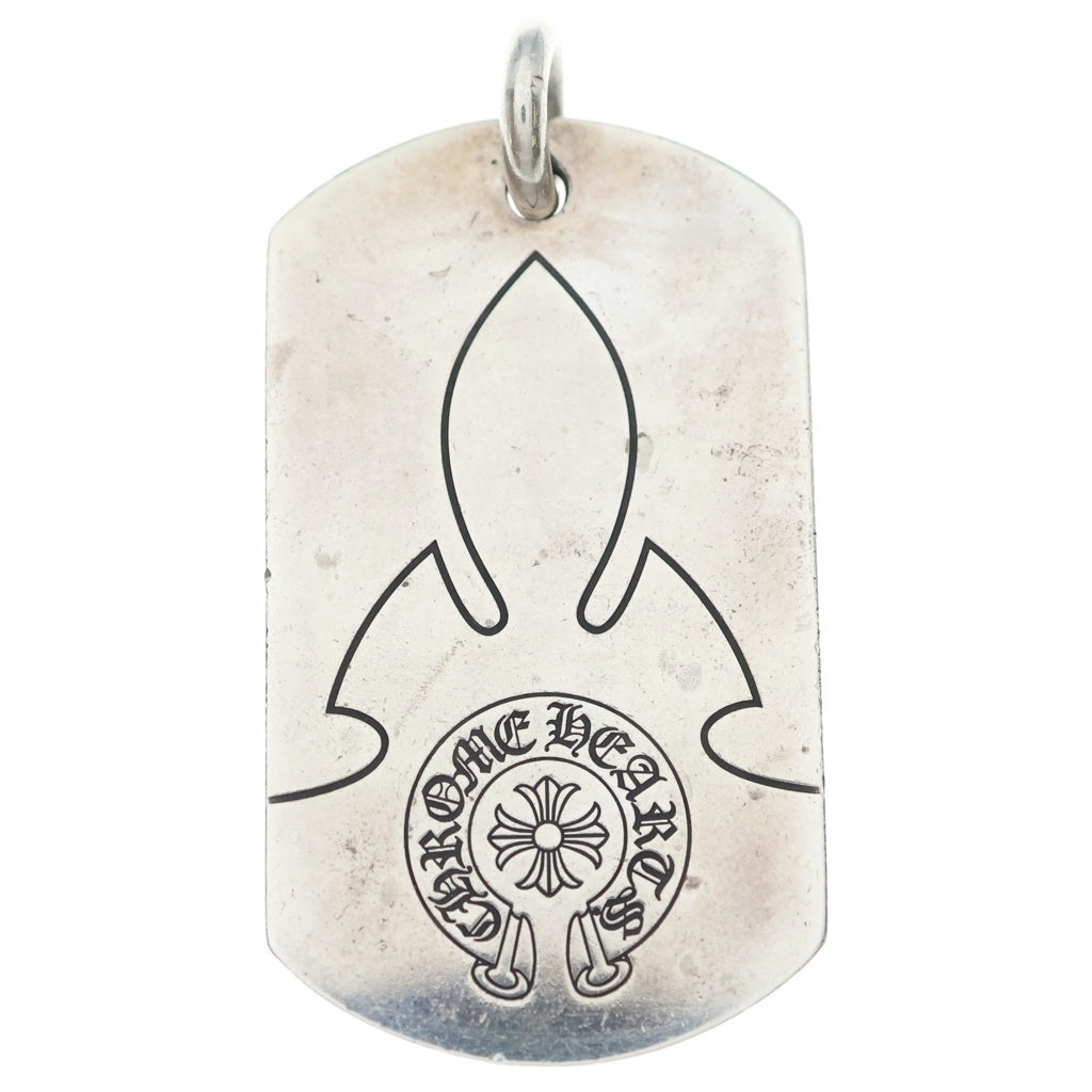 CHROME HEARTS(クロムハーツ) D TAG LRG ラージドッグタグ フレアニー ペンダントトップ シルバー