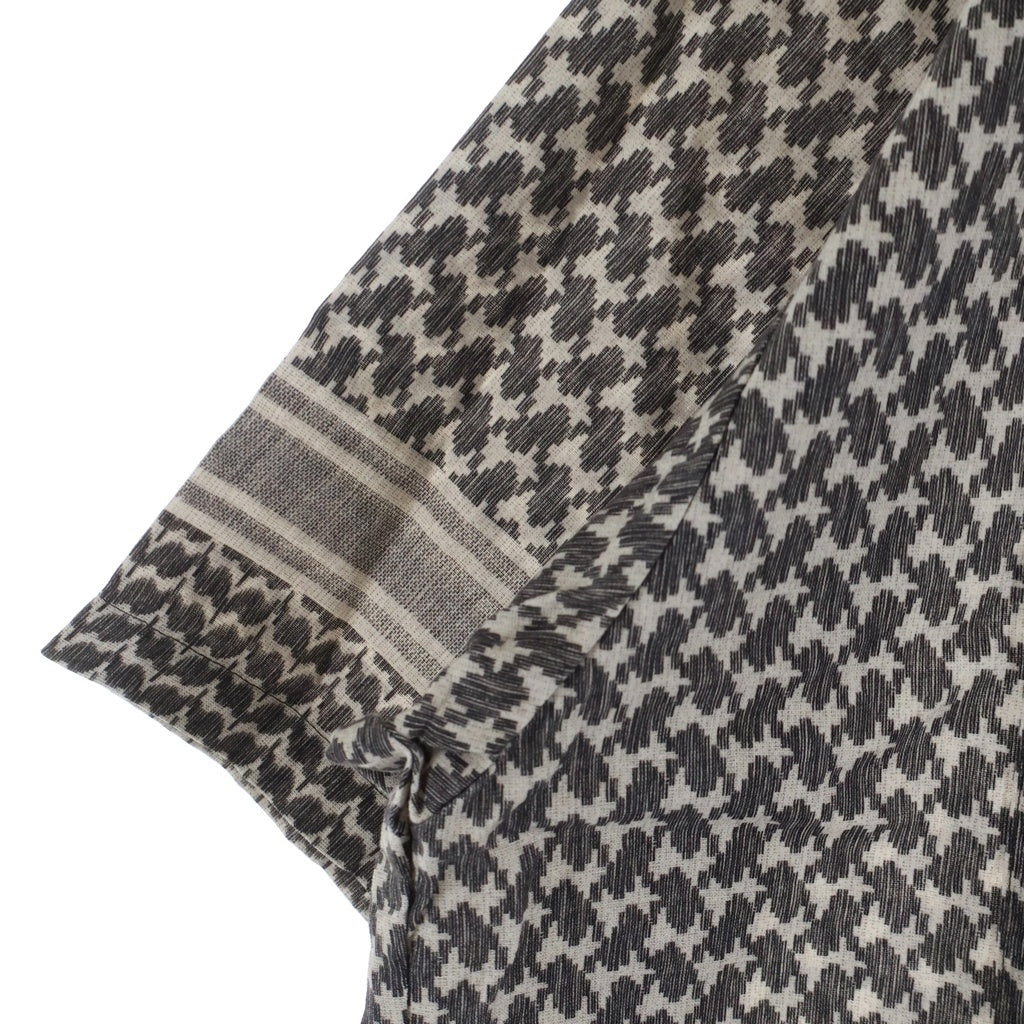 NEIGHBORHOOD(ネイバーフッド) 26SS SHEMAGH PATTERN SHIRT シェマグ柄 パターンド オープンカラー半袖シャツ ブラウン/グレー 261TSNH-SHM12