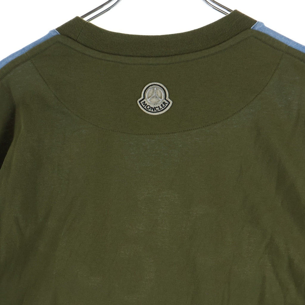 MONCLER(モンクレール) 25SS ×Mercedes Benz By NIGO メルセデスベンツ ニゴー フロントプリント クルーネック半袖Tシャツ カットソー カーキ K14018C00003 89AB9