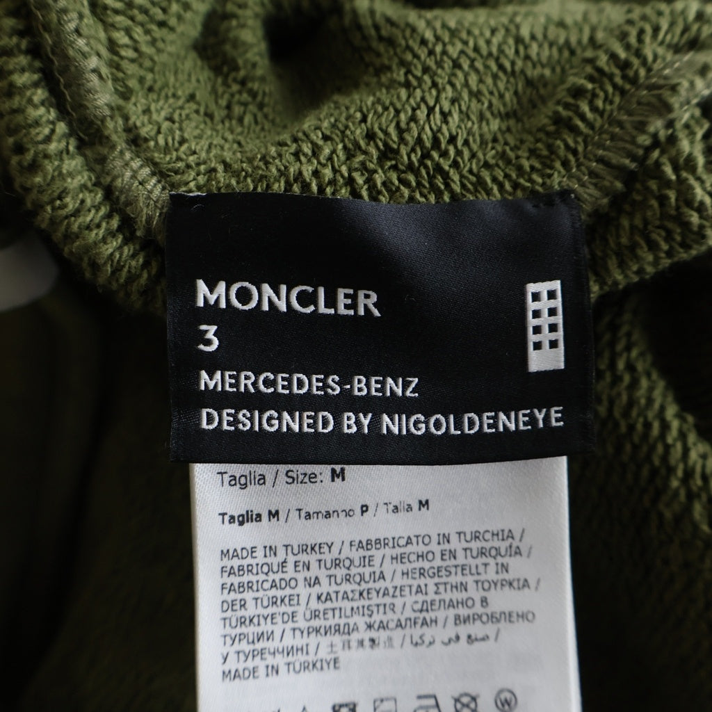 MONCLER(モンクレール) 25SS ×Mercedes Benz By NIGO メルセデスベンツ ニゴー ロゴワッペン ハーフパンツ ショーツ カーキ K14018H00001 89AWV
