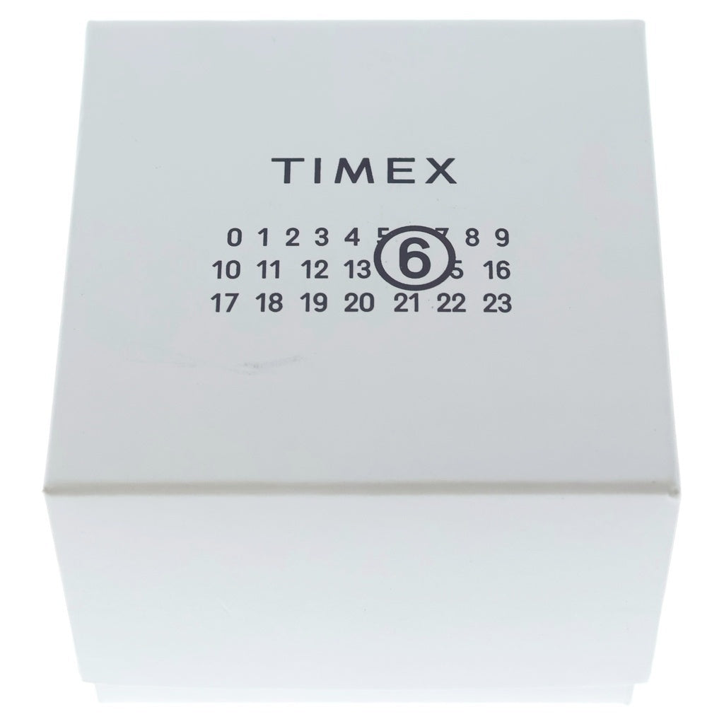MM6 Maison Margiela(エムエムシックスメゾンマルジェラ) ×TIMEX T80 SS/QZ ステンレス クォーツ 電池式 リングウォッチ 時計 デジタル文字盤 ゴールド