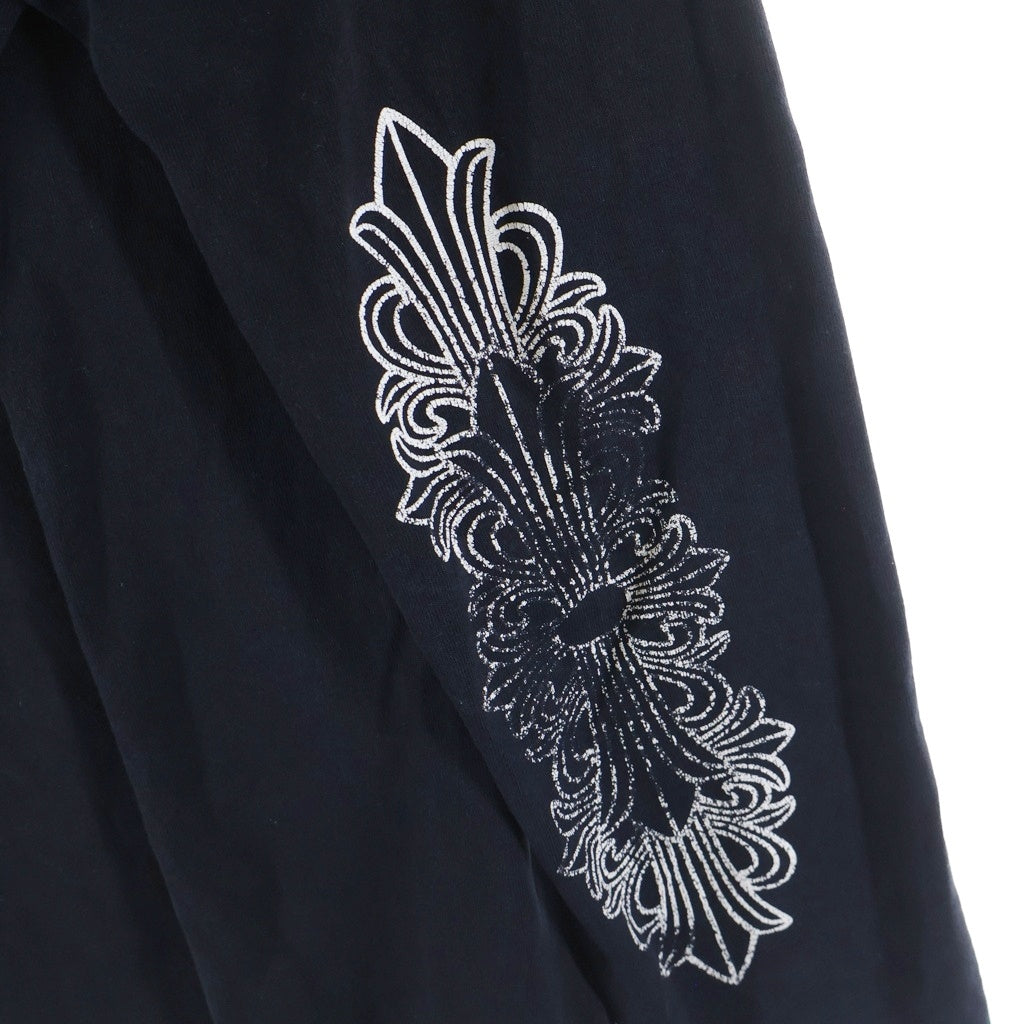 CHROME HEARTS(クロムハーツ) Back Arch Logo USA Long Sleeve Tee フロントホースシュー バックアーチロゴプリント ロングスリーブ 長袖Tシャツ カットソー ブラック