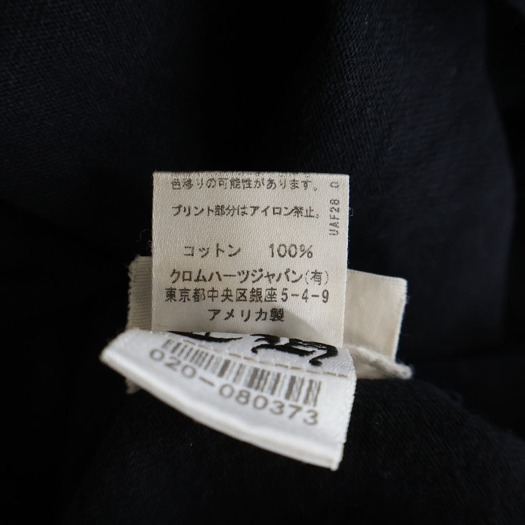 CHROME HEARTS(クロムハーツ) Back Arch Logo USA Long Sleeve Tee フロントホースシュー バックアーチロゴプリント ロングスリーブ 長袖Tシャツ カットソー ブラック
