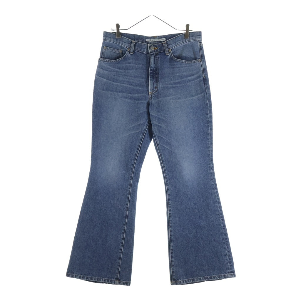 JOHN LAWRENCE SULLIVAN(ジョンローレンスサリバン) WASHED DENIM FLARED ウォッシュ加工 ジップフライ フレア デニムパンツ インディゴブルー JLS-02-18