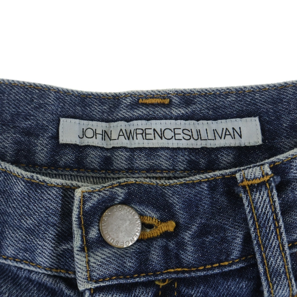 JOHN LAWRENCE SULLIVAN(ジョンローレンスサリバン) WASHED DENIM FLARED ウォッシュ加工 ジップフライ フレア デニムパンツ インディゴブルー JLS-02-18