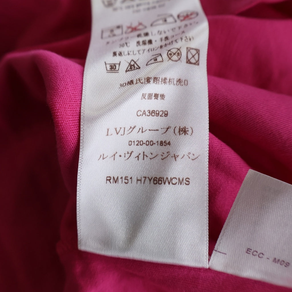 LOUIS VUITTON(ルイヴィトン) VOLEZ VOGUEZ VOYAGEZ ヴォレ・ヴォゲ・ヴォヤージュ フロントプリント 半袖Tシャツ カットソー ピンク RM151 H7Y66WCMS