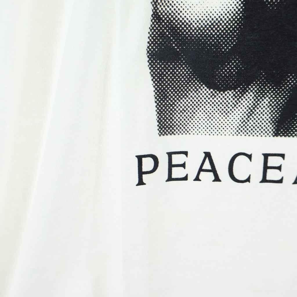 LOUIS VUITTON(ルイヴィトン) 18AW Peace and Love Tee ピースアンドラブ ロゴプリント クルーネック半袖Tシャツ カットソー ブラック/ホワイト RM182 FMB HFY89W