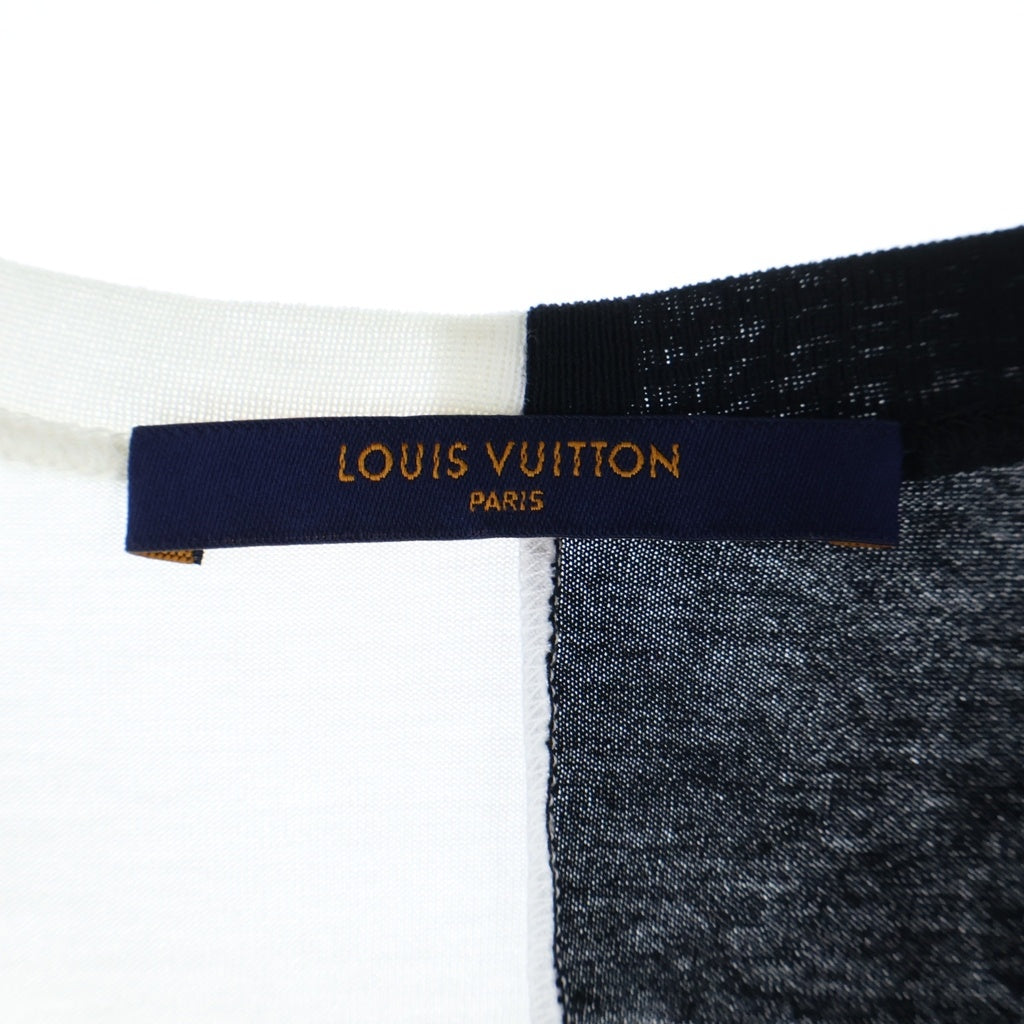 LOUIS VUITTON(ルイヴィトン) 18AW Peace and Love Tee ピースアンドラブ ロゴプリント クルーネック半袖Tシャツ カットソー ブラック/ホワイト RM182 FMB HFY89W