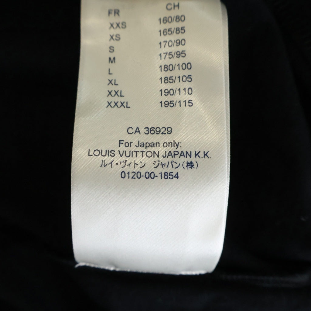 LOUIS VUITTON(ルイヴィトン) 18AW Peace and Love Tee ピースアンドラブ ロゴプリント クルーネック半袖Tシャツ カットソー ブラック/ホワイト RM182 FMB HFY89W