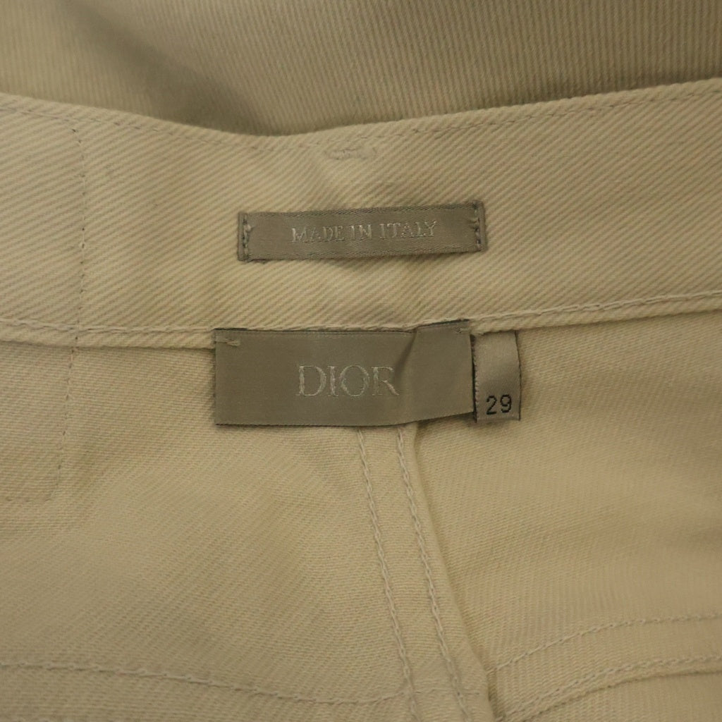 DIOR(ディオール) 20SS ×DANIEL ARSHAM ダニエル アーシャム ラバーパッチ ストレート デニムパンツ ホワイト 013DS00E237X