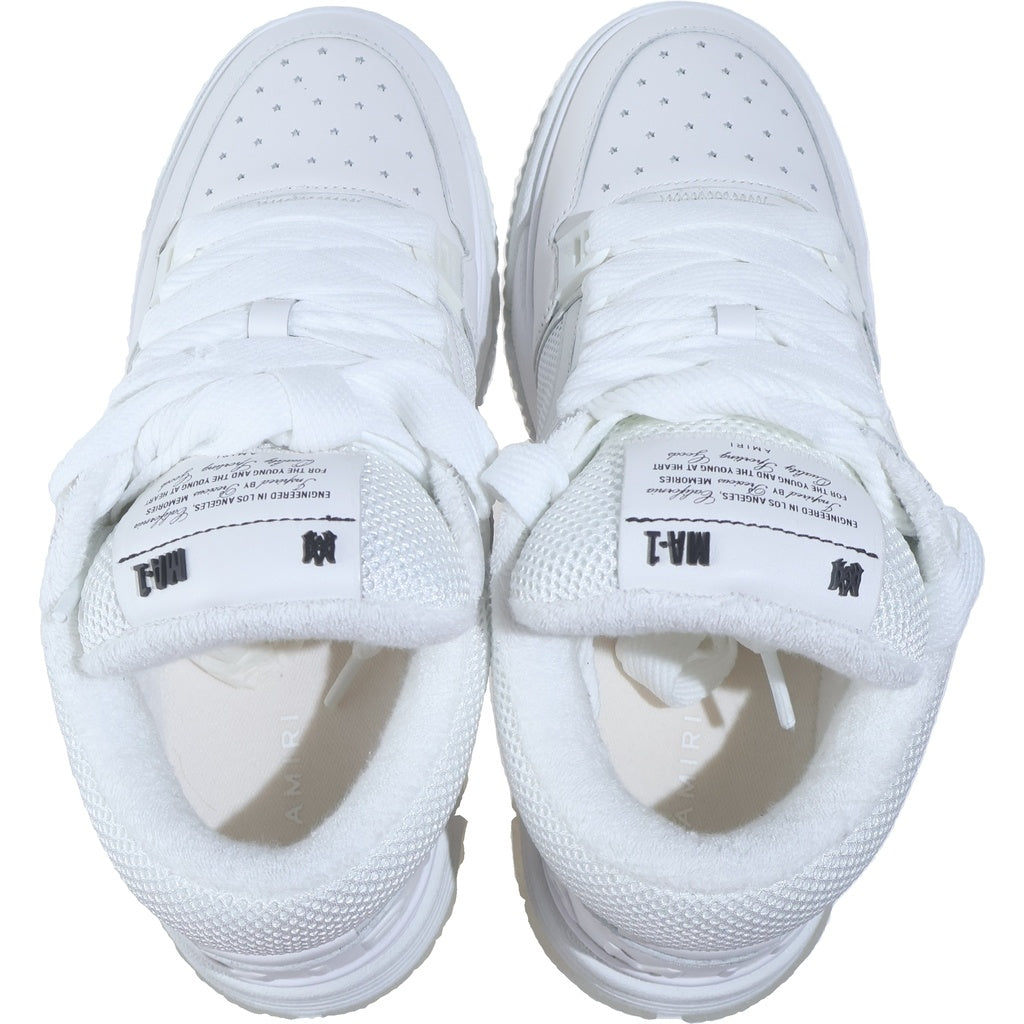 AMIRI(アミリ) MA-1 カーフレザー ボリューム ローカットスニーカー ホワイト US9/27.0cm AMFOSR1097-100