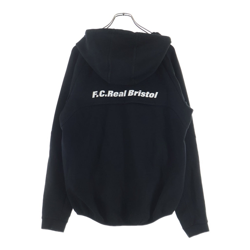F.C.R.B./F.C.Real Bristol/FCRB(エフシーアールビー/エフシーレアルブリストル) VENTILATION HOODY ベンチレーション フーディー ジップアップ パーカー ブラック FCRB-180025