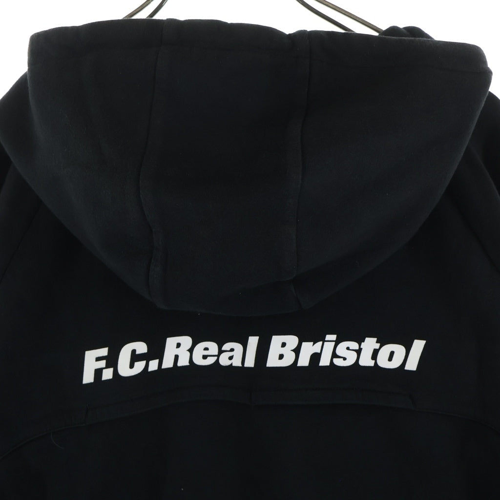 F.C.R.B./F.C.Real Bristol/FCRB(エフシーアールビー/エフシーレアルブリストル) VENTILATION HOODY ベンチレーション フーディー ジップアップ パーカー ブラック FCRB-180025