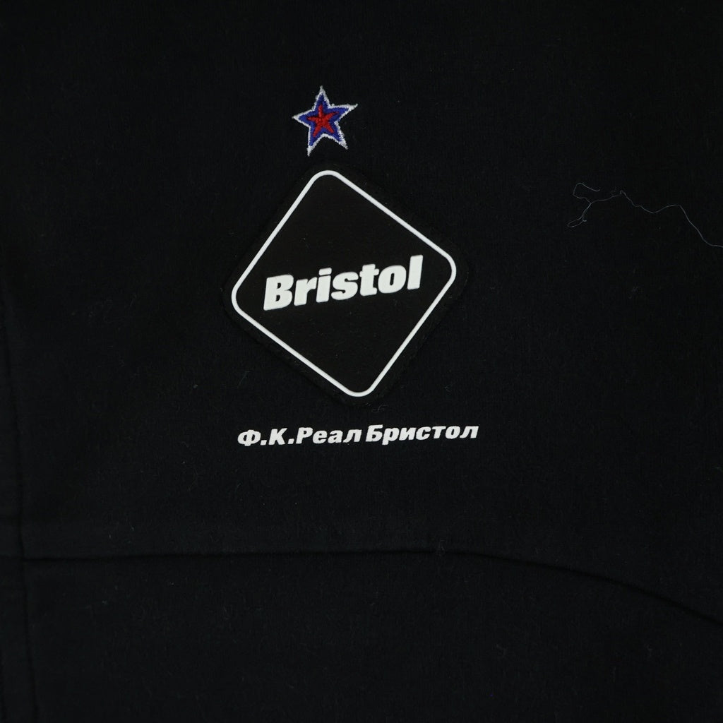F.C.R.B./F.C.Real Bristol/FCRB(エフシーアールビー/エフシーレアルブリストル) VENTILATION HOODY ベンチレーション フーディー ジップアップ パーカー ブラック FCRB-180025