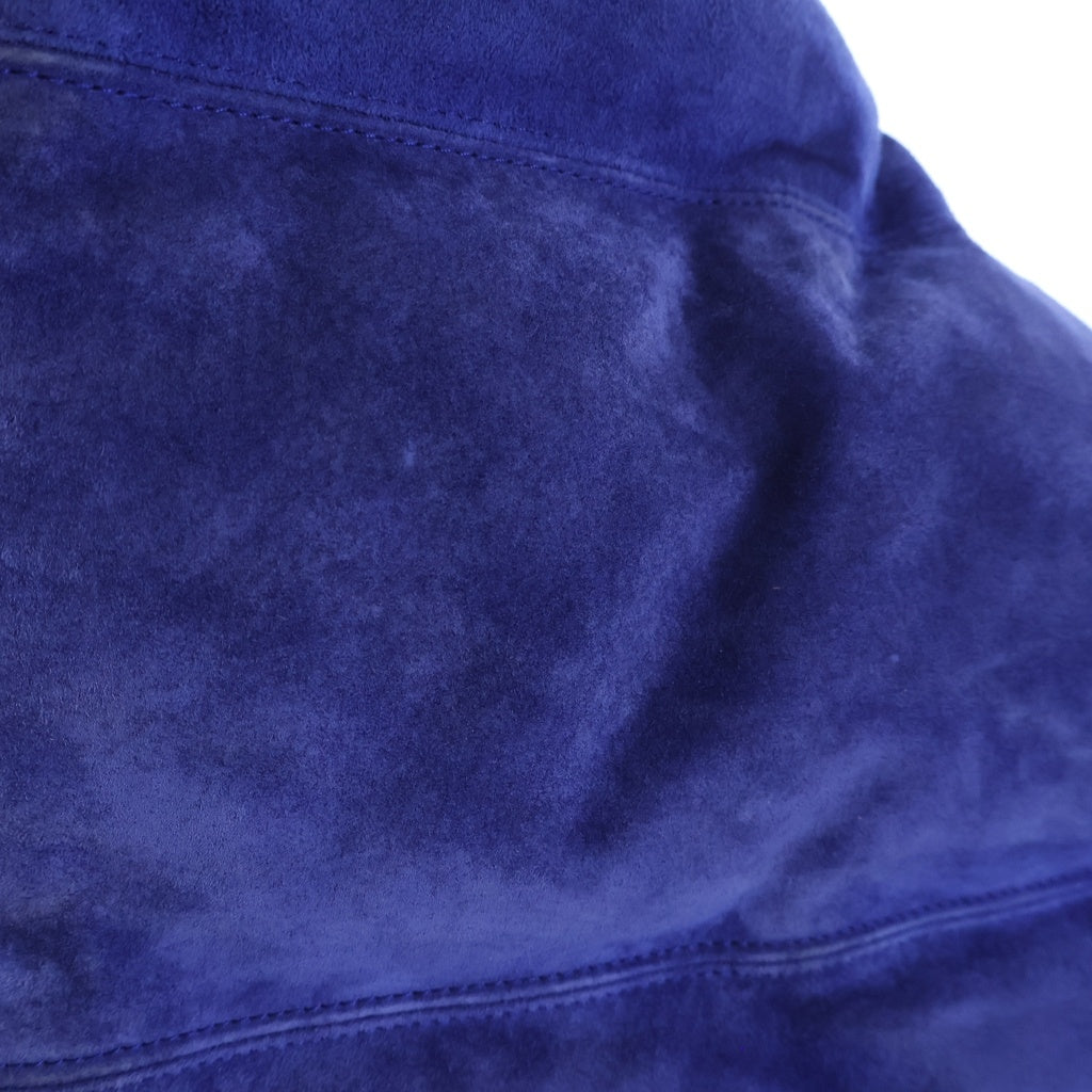 SUPREME(シュプリーム) 23AW×THE NORTH FACE Suede Nuptse Jacket ノースフェイス スウェード ヌプシ ダウン ジャケット ブルー NF0A875NO9Y