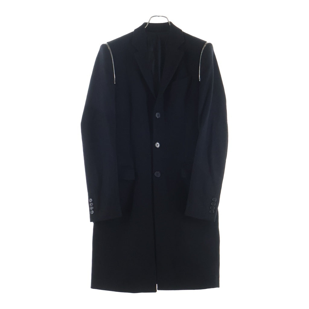 GIVENCHY(ジバンシィ) Chester Coat 3B ショルダージップ ウール チェスターコート ブラック