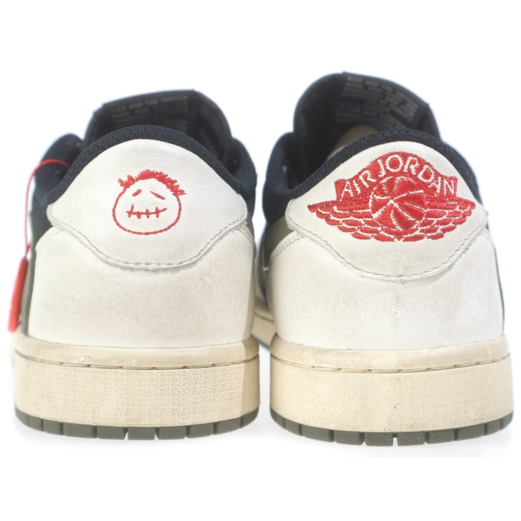 NIKE(ナイキ) ×TRAVIS SCOTT WMNS AIR JORDAN 1 LOW OG DZ4137-106 トラヴィススコット ウィメンズ エアジョーダン1 ローカットスニーカー ホワイト/オリーブ US10/27cm