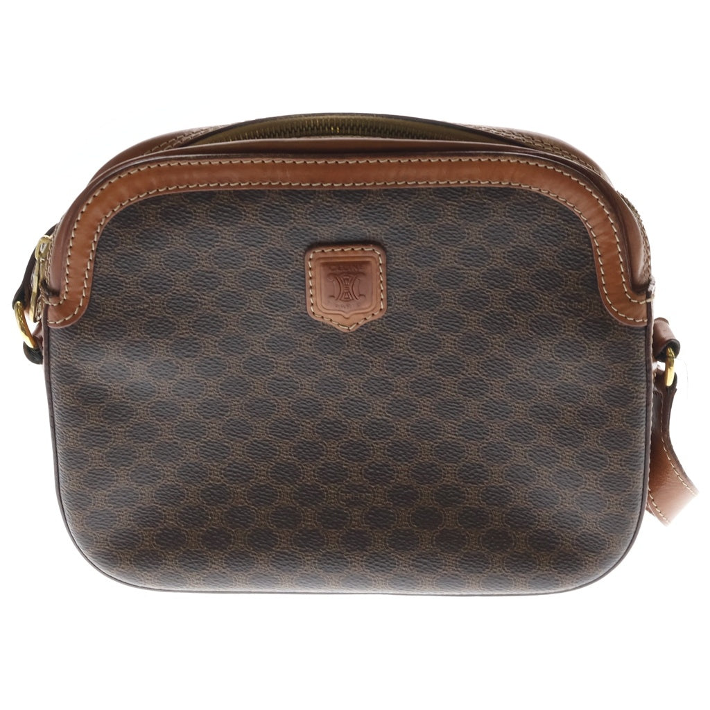 CELINE(セリーヌ) マカダム柄 総柄 ショルダーバッグ ブラウン DM94 レディース