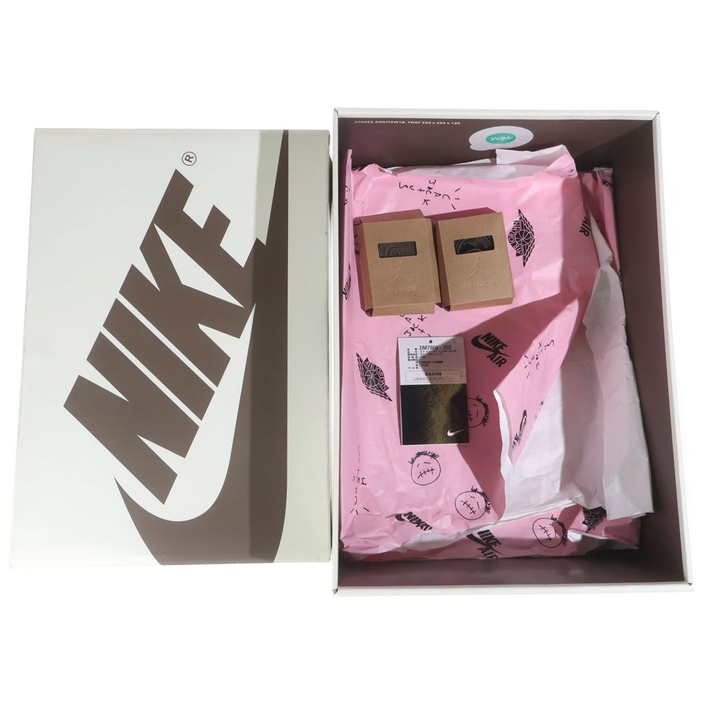NIKE(ナイキ) ×TRAVIS SCOTT AIR JORDAN 1 LOW OG SP VELVET BROWN トラヴィススコット エアジョーダン1 ベルベットブラウン ローカットスニーカー US10/28cm DM7866-202
