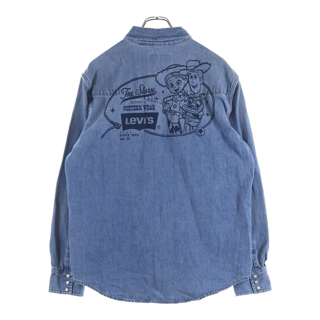 Levi's(リーバイス) Western Shirts Toy Story トイストーリー ジップアップ デニム ウェスタン長袖シャツ ロングスリーブ インディゴブルー PC9-0034P-0000