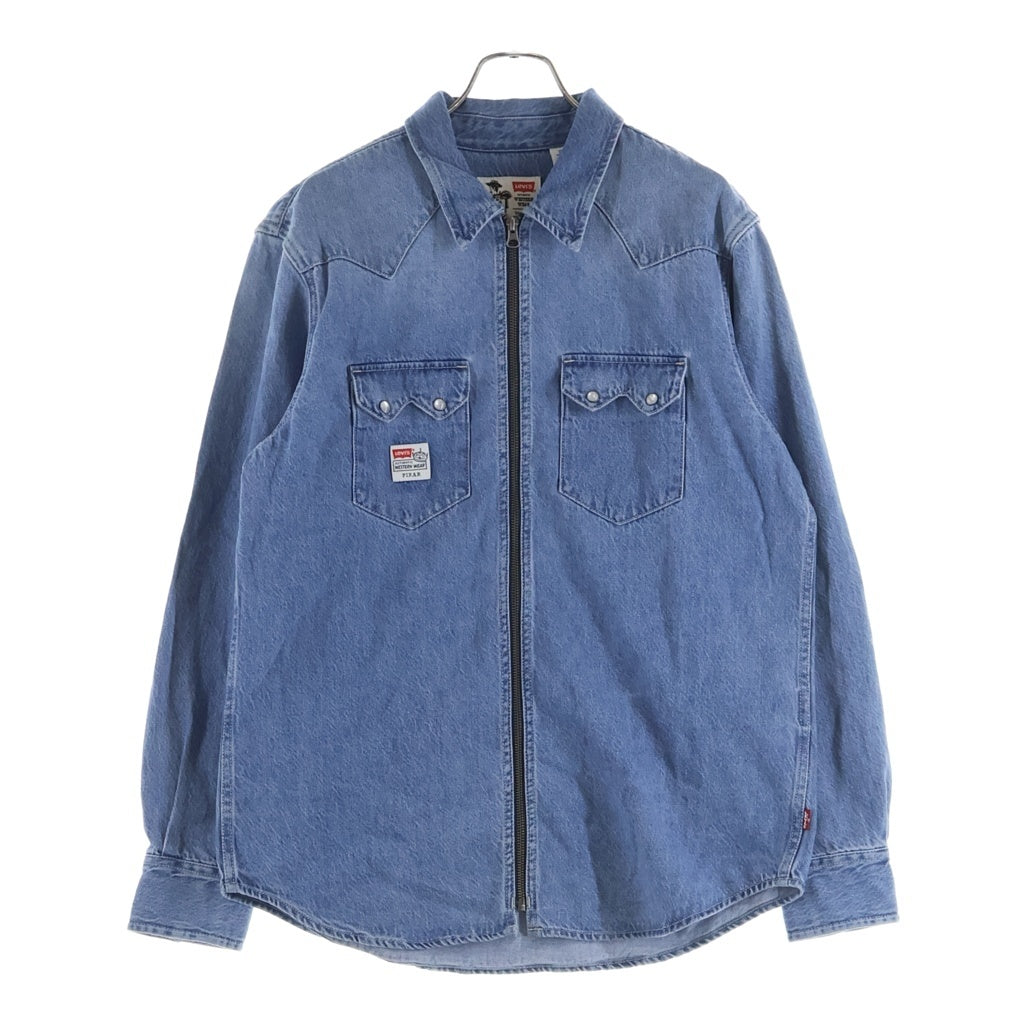 Levi's(リーバイス) Western Shirts Toy Story トイストーリー ジップアップ デニム ウェスタン長袖シャツ ロングスリーブ インディゴブルー PC9-0034P-0000