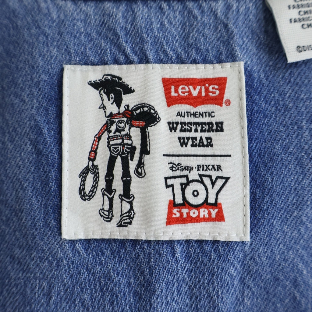 Levi's(リーバイス) Western Shirts Toy Story トイストーリー ジップアップ デニム ウェスタン長袖シャツ ロングスリーブ インディゴブルー PC9-0034P-0000